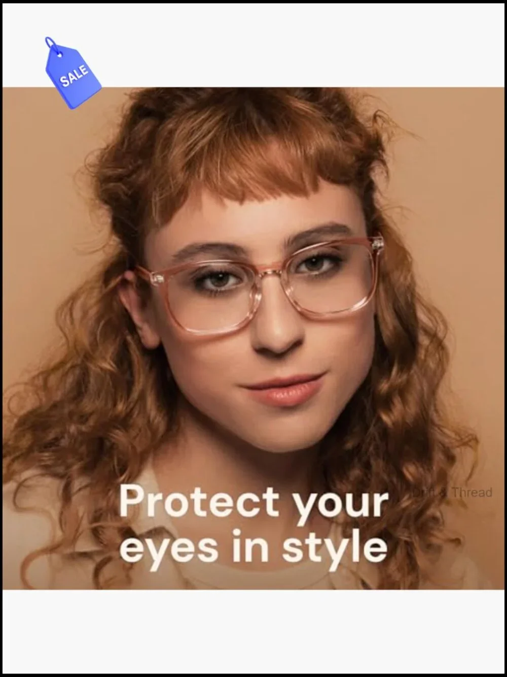 Blue Light Blocking Glasses for Women - 3 Pairs TR90 Square Full Rim